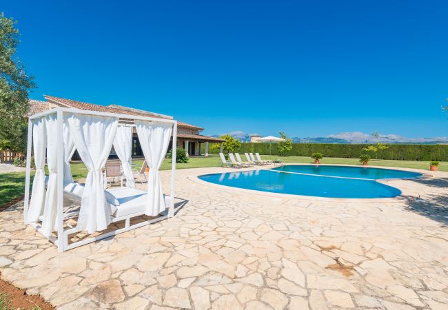 Finca en Sa Pobla - Villa SANT VICENS para 8 con piscina rodeada de naturaleza