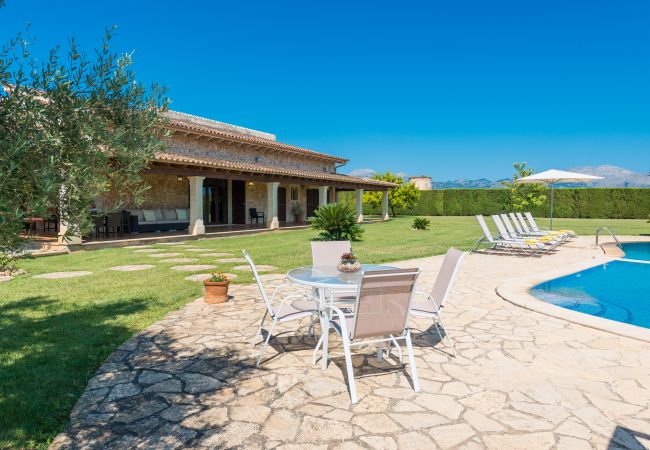 Finca en Sa Pobla - Villa SANT VICENS para 8 con piscina rodeada de naturaleza