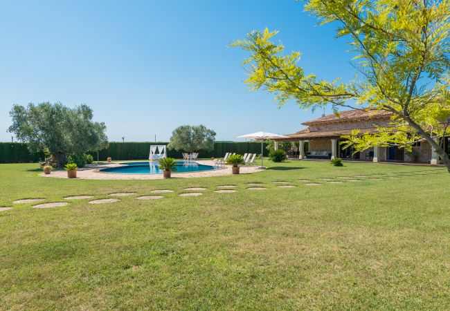 Finca en Sa Pobla - Villa SANT VICENS para 8 con piscina rodeada de naturaleza