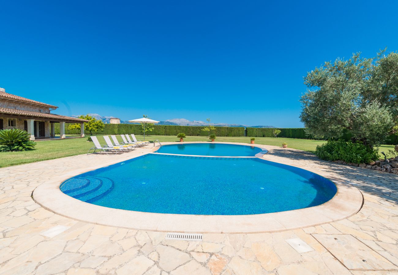 Finca en Sa Pobla - Villa SANT VICENS para 8 con piscina rodeada de naturaleza