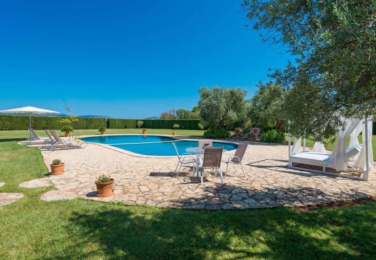 Finca en Sa Pobla - Villa SANT VICENS para 8 con piscina rodeada de naturaleza