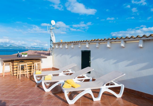 Casa adosada en Alcúdia - MARINA Casa 5 con piscina a 50 m de la playa