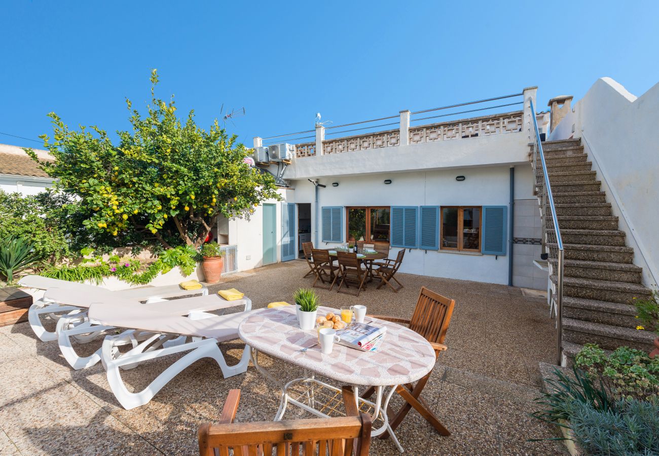 Casa adosada en Alcúdia - MARINA Casa 5 con piscina a 50 m de la playa