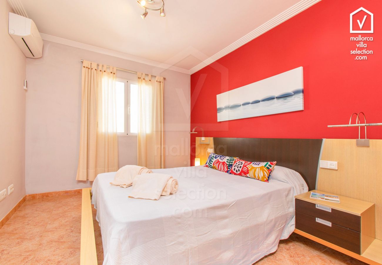 Casa adosada en Alcúdia - Maristany en Alcudia para 6 a 350m de la playa AC, Wi Fi