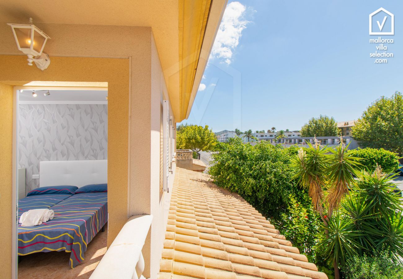 Casa adosada en Alcúdia - Maristany en Alcudia para 6 a 350m de la playa AC, Wi Fi