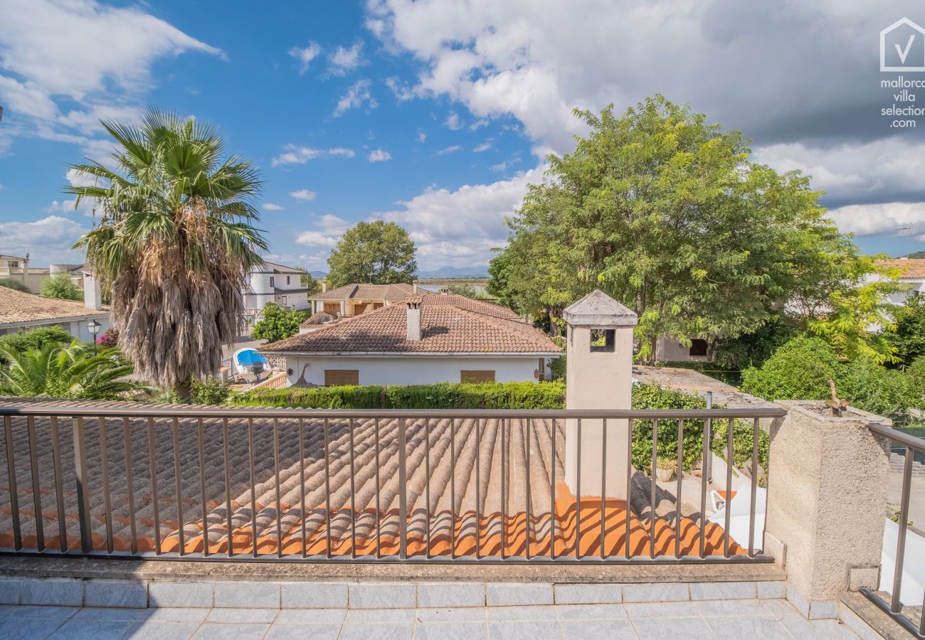 Casa en Alcúdia - Gaviotas para 6 en Alcudia a 350 de la playa con piscina