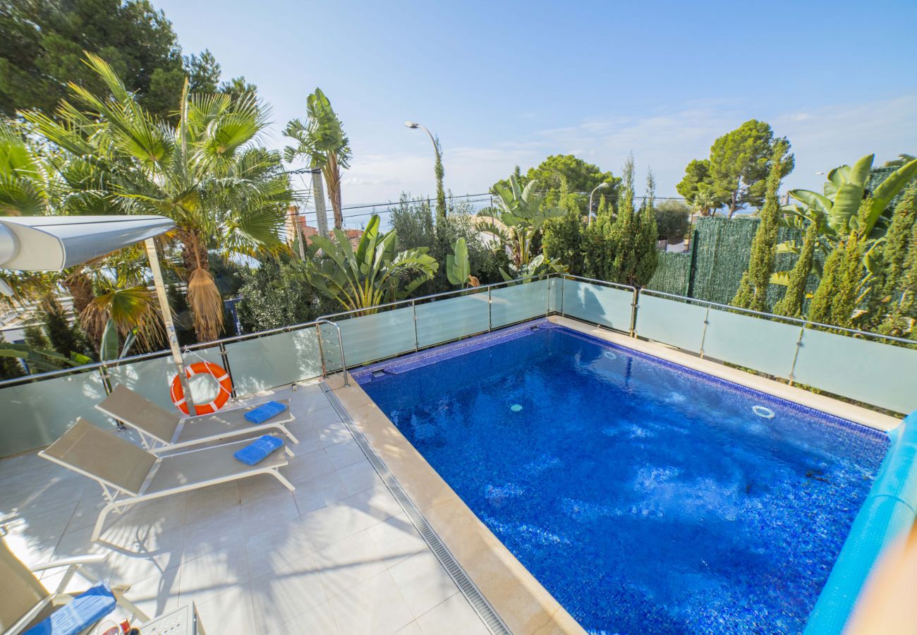 Chalet en Alcúdia - Alcanada 1 para 8 con piscina a 70m del mar