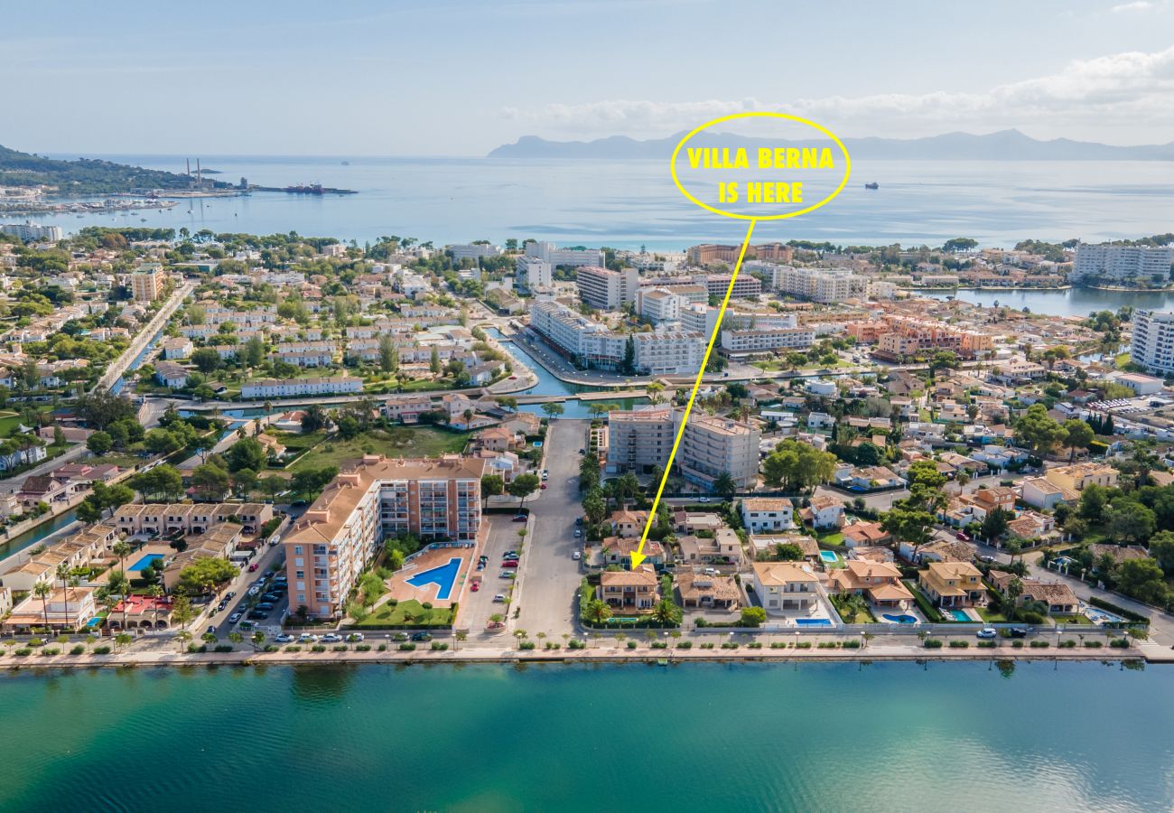 Casa en Alcúdia - Berna casa para 8 con piscina en Alcudia a 900m de la playa