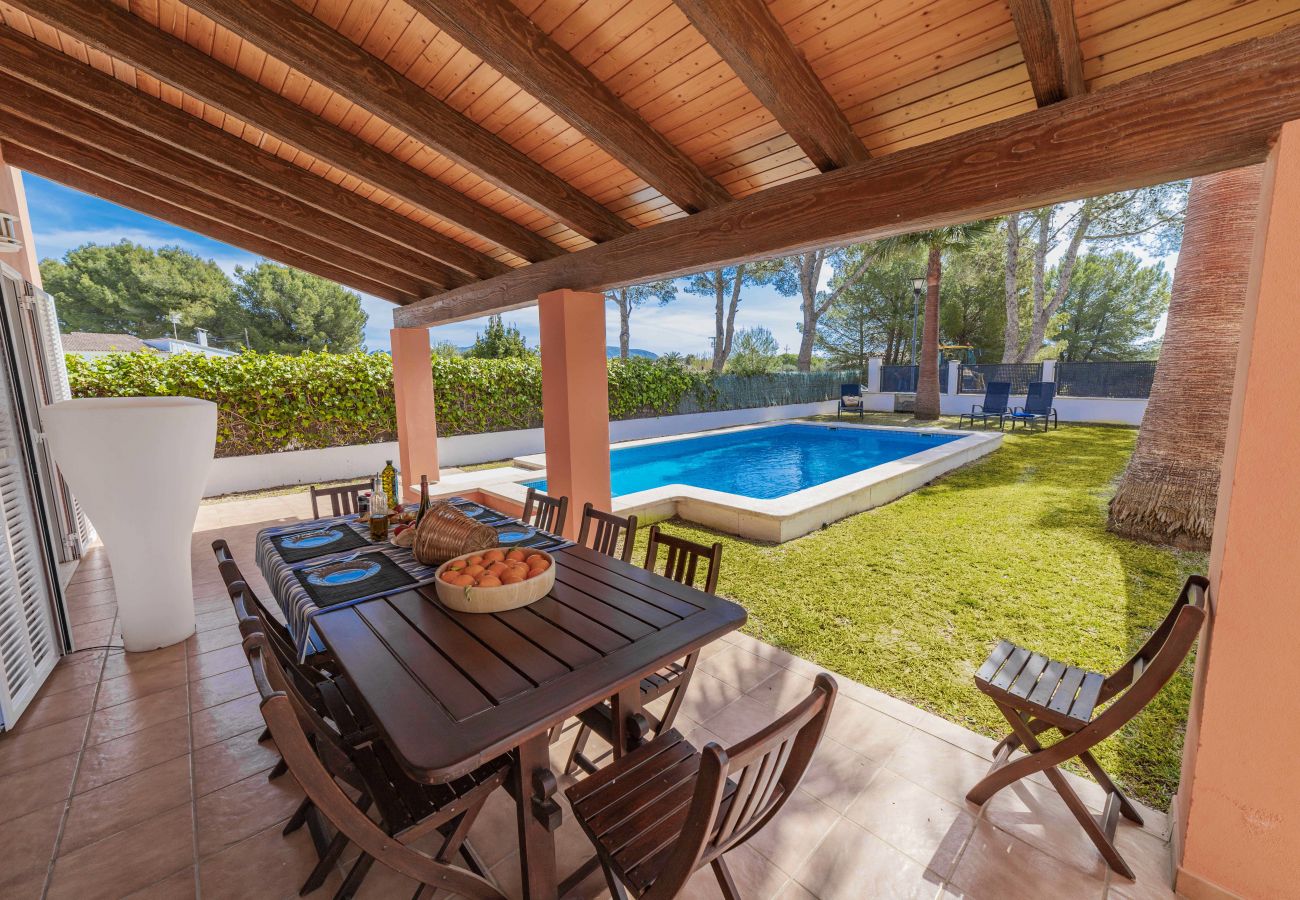 Chalet en Alcúdia - Villa MENORCA para 8 personas cerca del mar con piscina