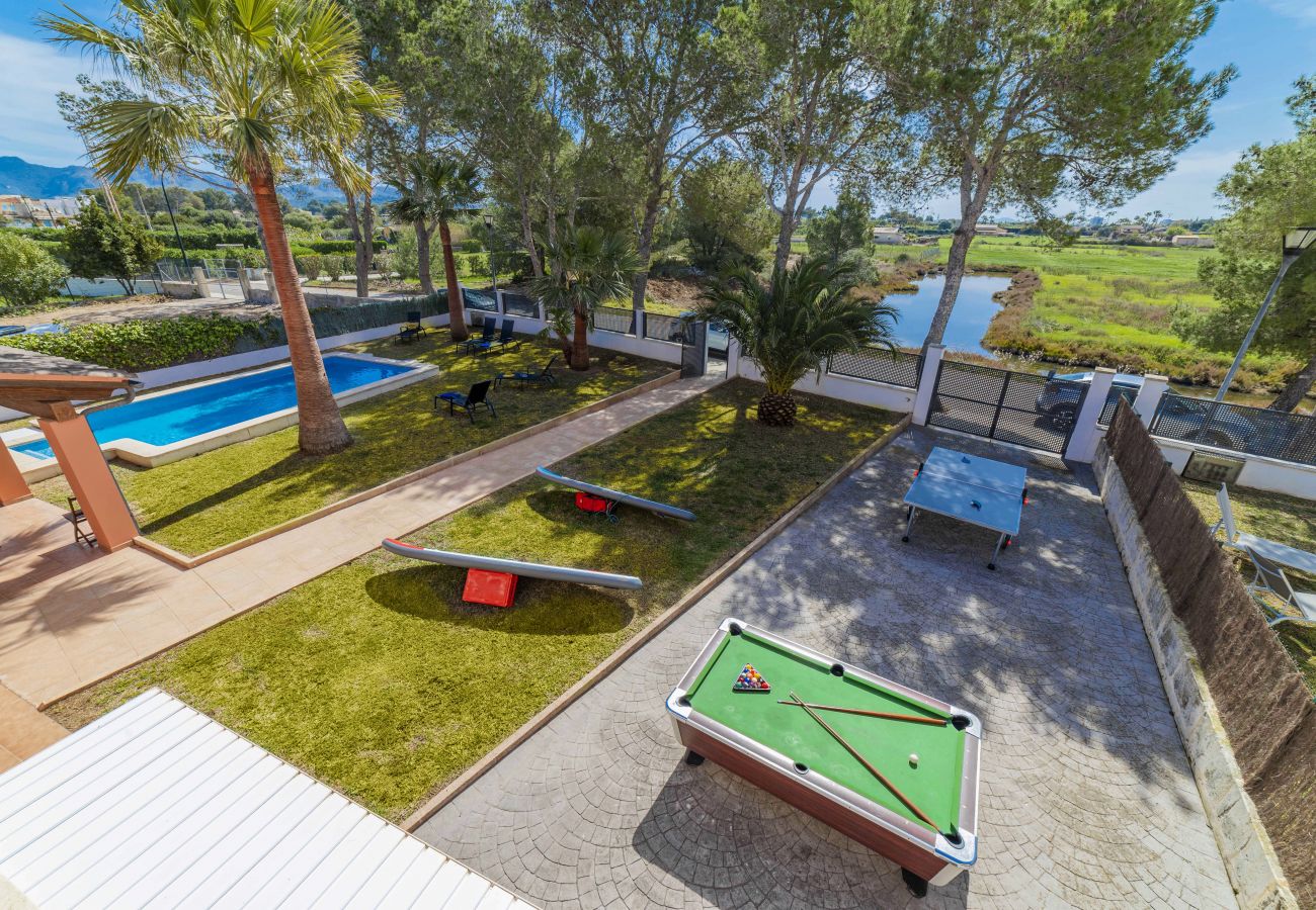 Chalet en Alcúdia - Villa MENORCA para 8 personas cerca del mar con piscina