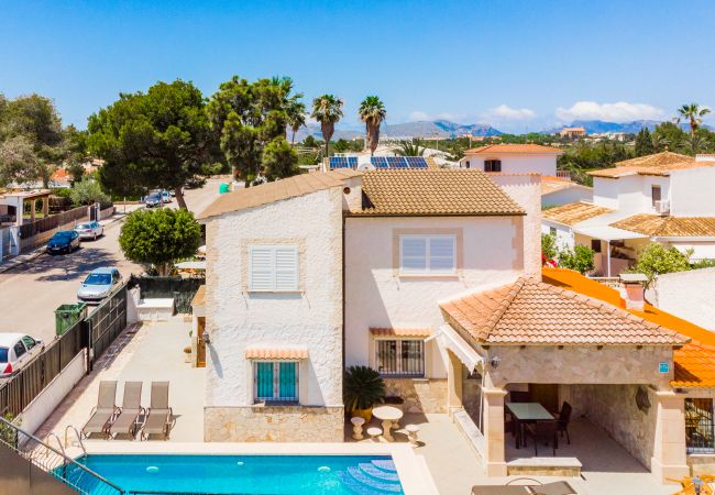 Chalet en Alcúdia - Sanfora - Chalet con piscina a 500m de la playa de Alcudia