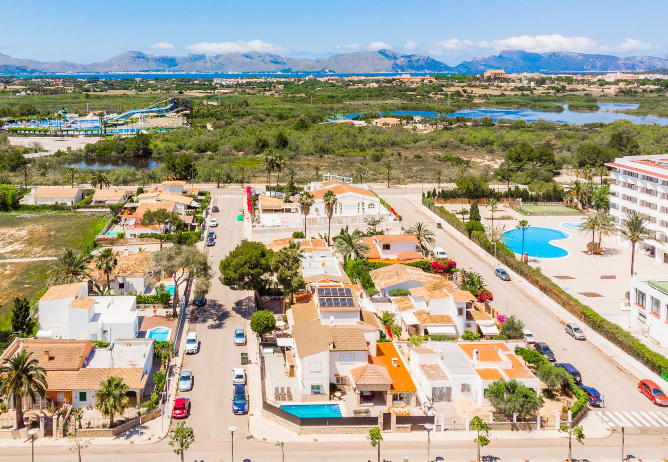 Chalet en Alcúdia - Sanfora - Chalet con piscina a 500m de la playa de Alcudia