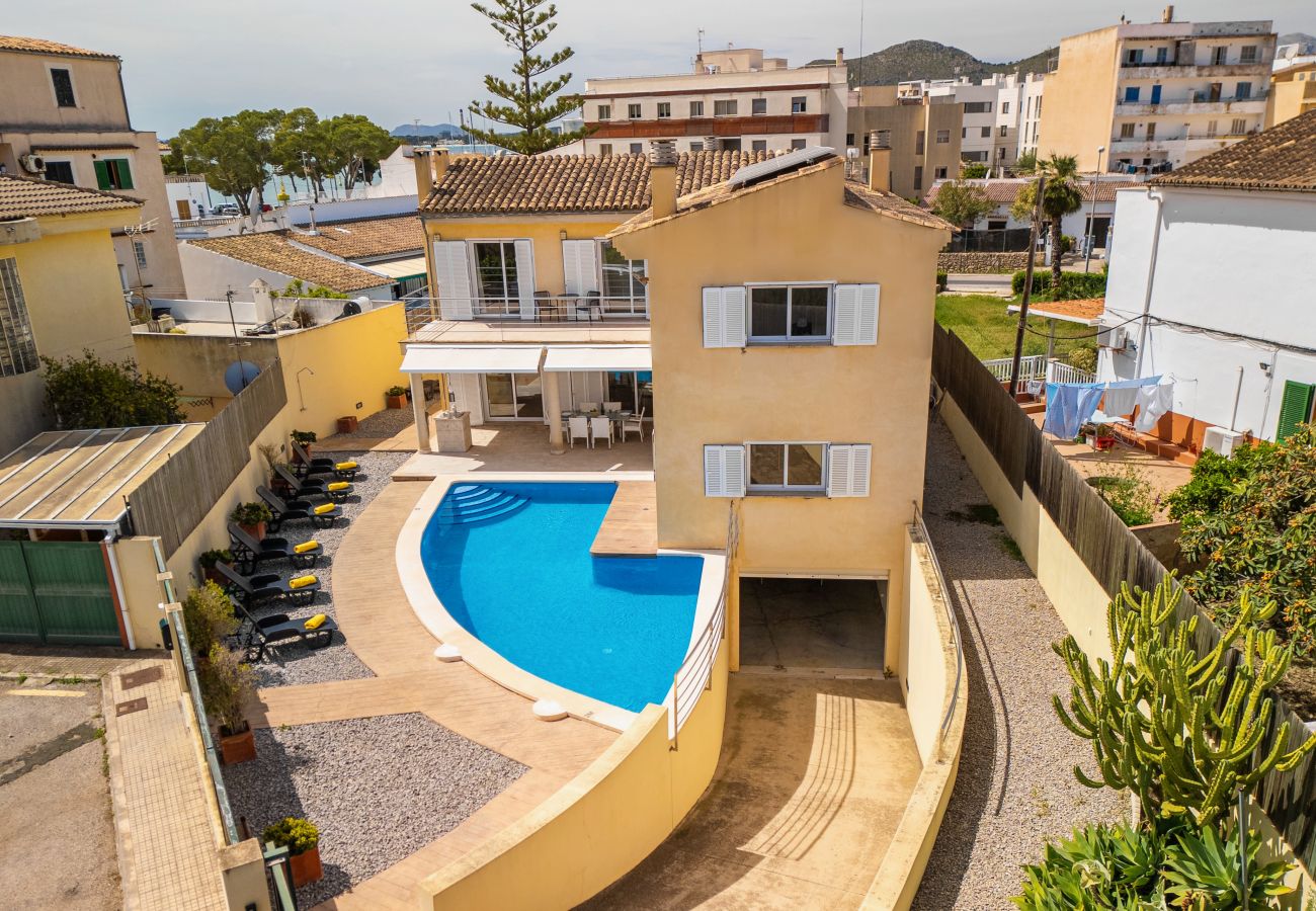 Casa en Alcúdia - CAN CURT para 9 con piscina en Alcudia cerca de la playa