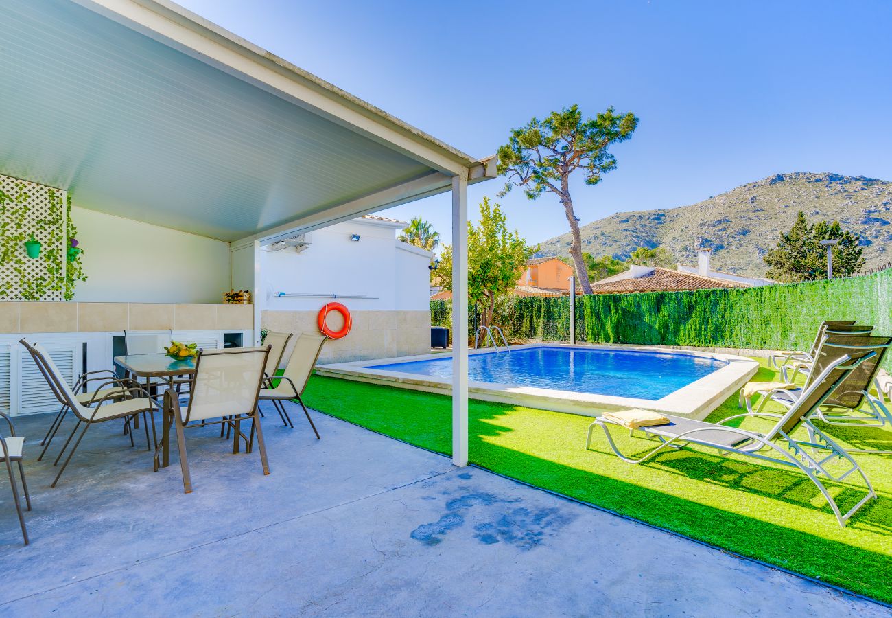 Casa en Alcúdia - Casa BLANCA Alcudia a 500m de la playa para 8 personas con piscina