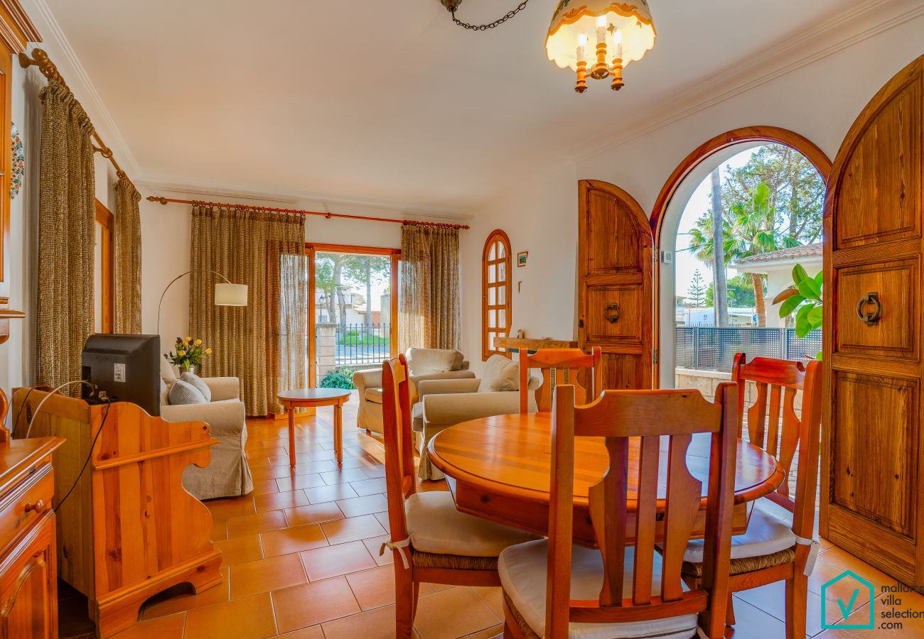 Villa en Platja de Muro - Casa ANECS para 6 a 100m de la Playa de Alcudia