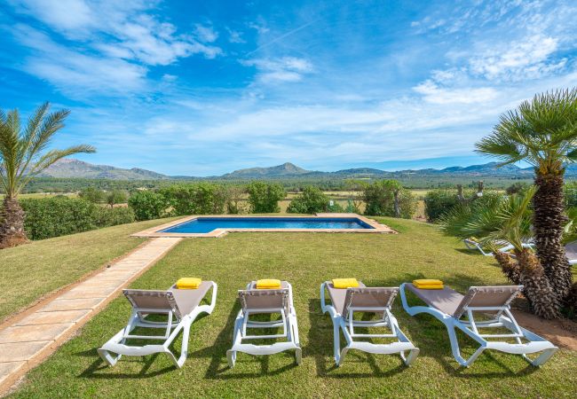 Villa en Son Serra de Marina - Can Aina Finca en la naturaleza para 6 con piscina, ping pong, BBQ, Wi Fi