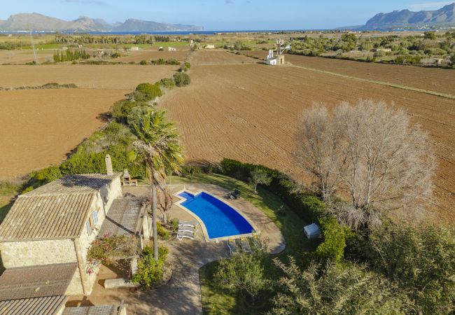 Villa en Alcúdia - Finca Can Soler 2 para 8 con piscina, bbq, wi fi gratis