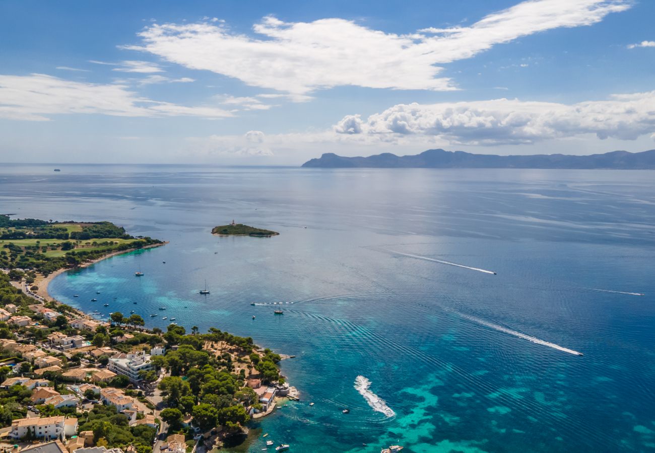 Chalet in Alcudia - Alcanada 1 für 8 mit Schwimmbad 70m vom Meer entfernt