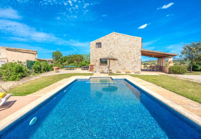 Villa in Son Serra de Marina - Cas Murero Steinfinca mit Schwimmbad für 8 Personen