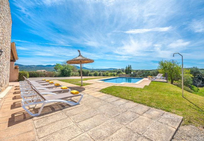 Villa in Son Serra de Marina - Cas Murero Steinfinca mit Schwimmbad für 8 Personen