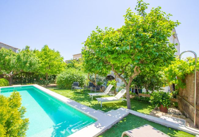 Ferienhaus in Mancor de la Vall - Ca Ses Monges Mallorquinisches Haus für 10 Personen mit Schwimmbad in Mancor de la Vall