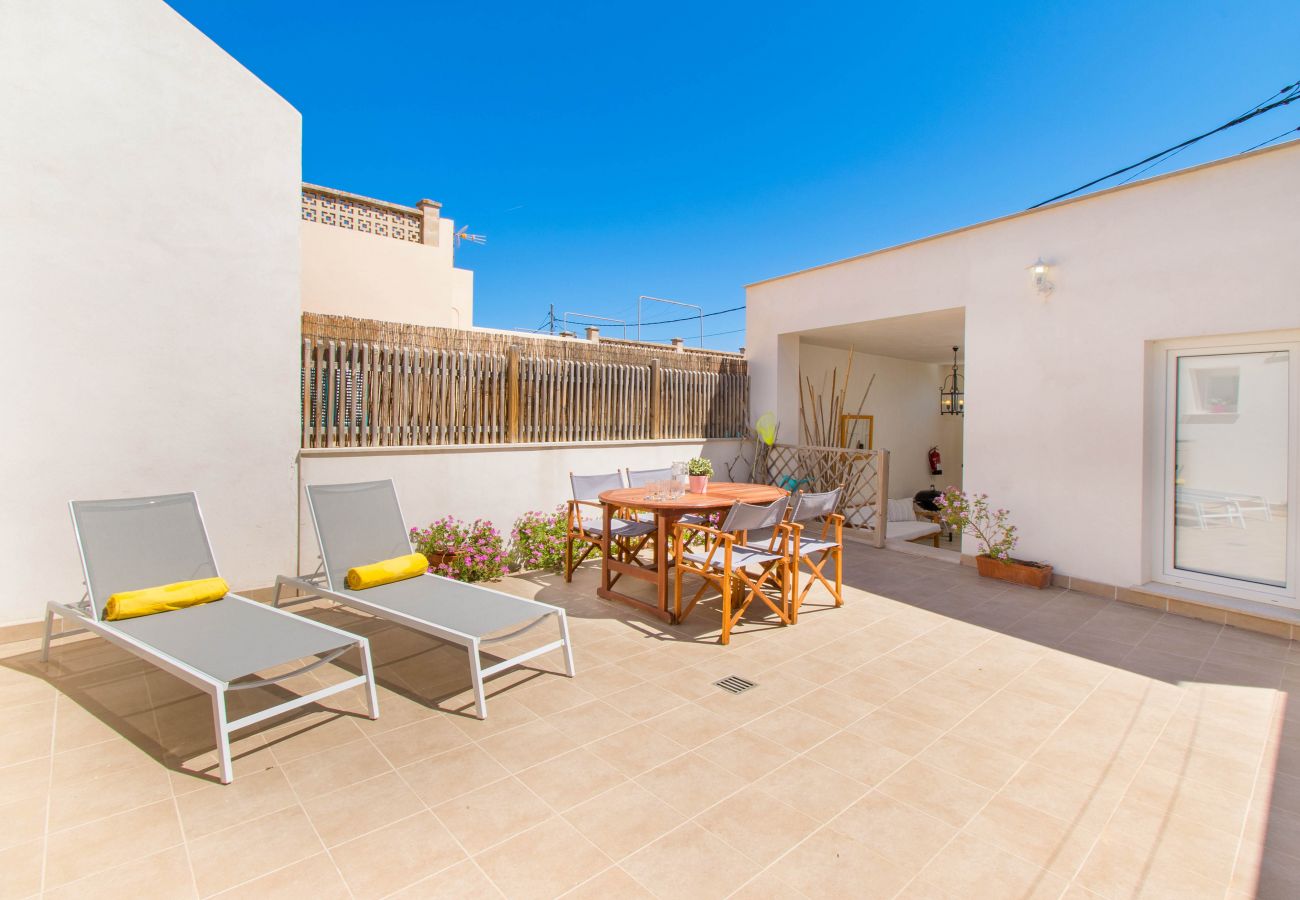 Villa in Alcudia - LA CALMA for 6 to 1m from the sea in Alcudia