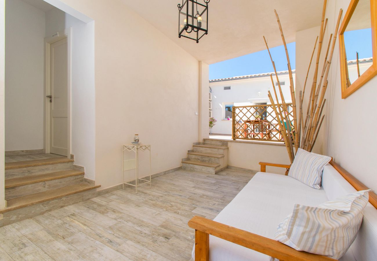 Villa in Alcudia - LA CALMA for 6 to 1m from the sea in Alcudia