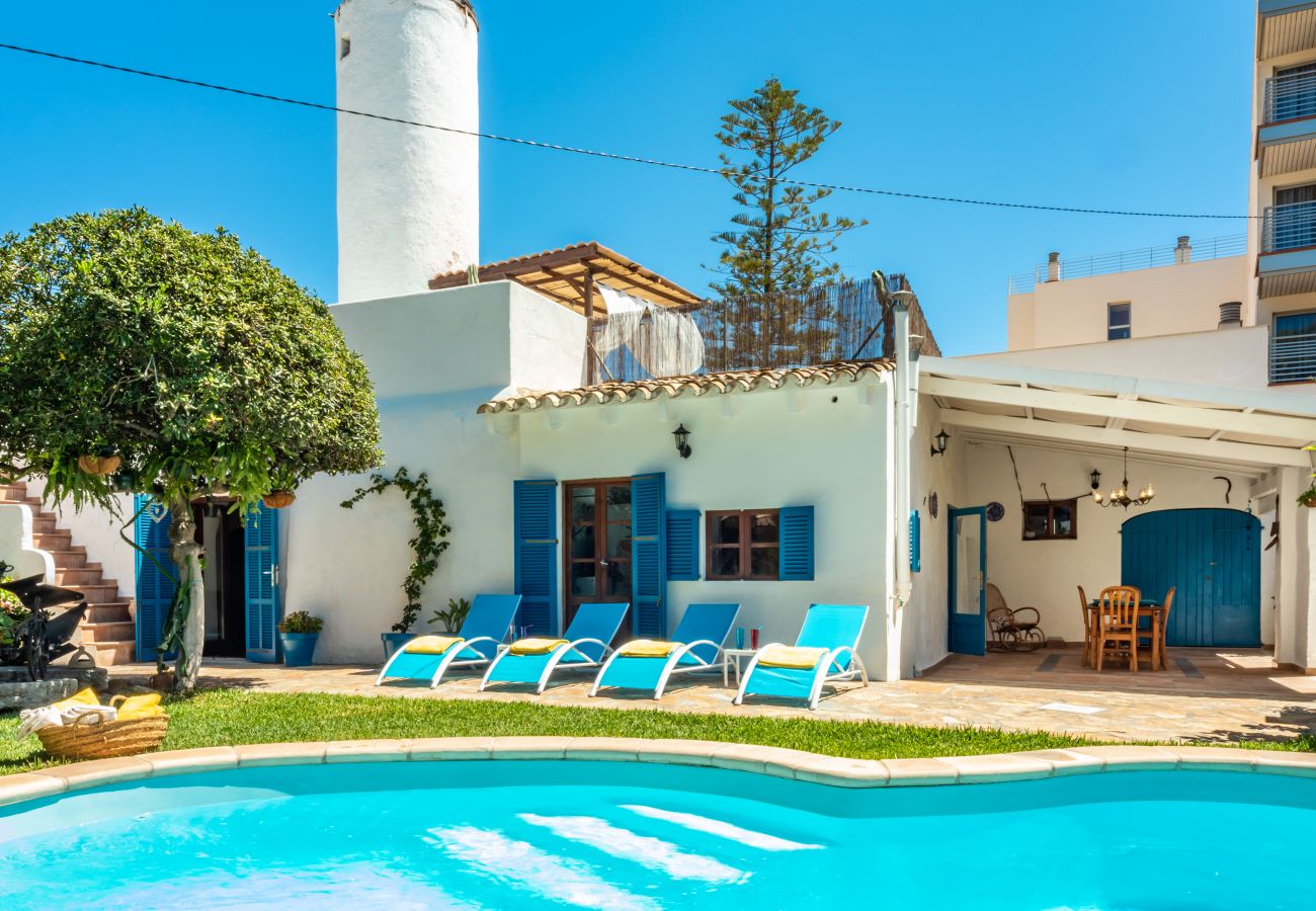 House in Cala Ratjada - Son Moll for 6 with swimming pool in Cala Ratjada, 100 m from the beach