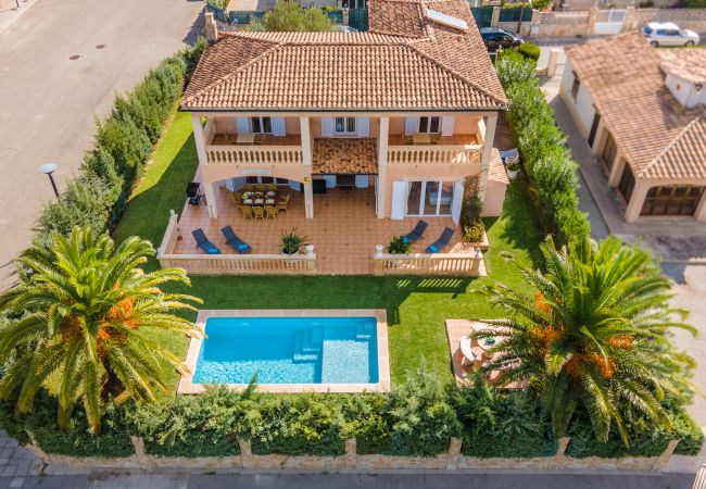  in Alcúdia - Berna house for 8 with pool in Alcudia at 900m from the beach