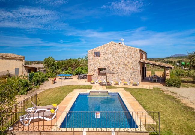 Villa in Son Serra de Marina - Cas Murero Stone finca with swimming pool for 8
