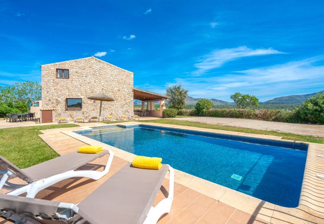 Villa/Dettached house in Son Serra de Marina - Cas Murero Stone finca with swimming pool for 8