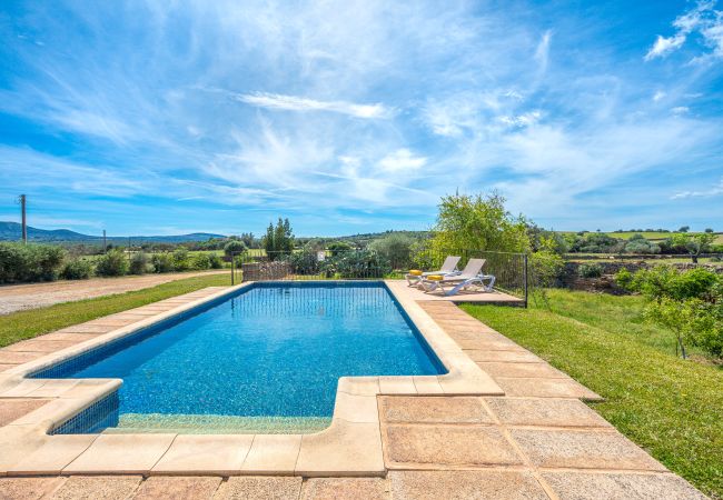 Villa in Son Serra de Marina - Cas Murero Stone finca with swimming pool for 8