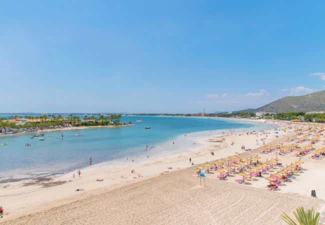 Plage, Alcudia, Majorque, 6 personnes