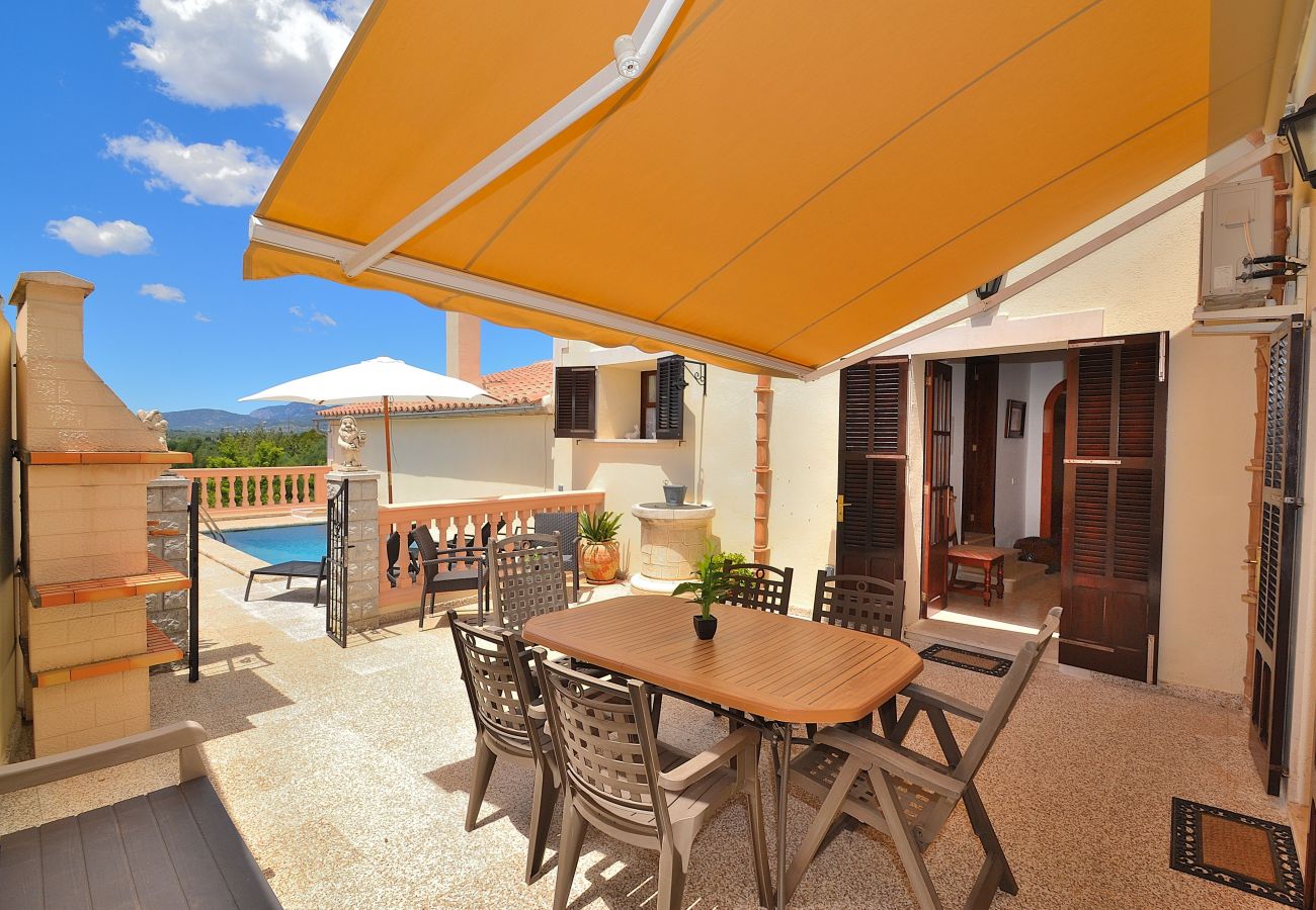 terrasse, barbecue, petit déjeuner, dîner, piscine, vacances, temps ensoleillé