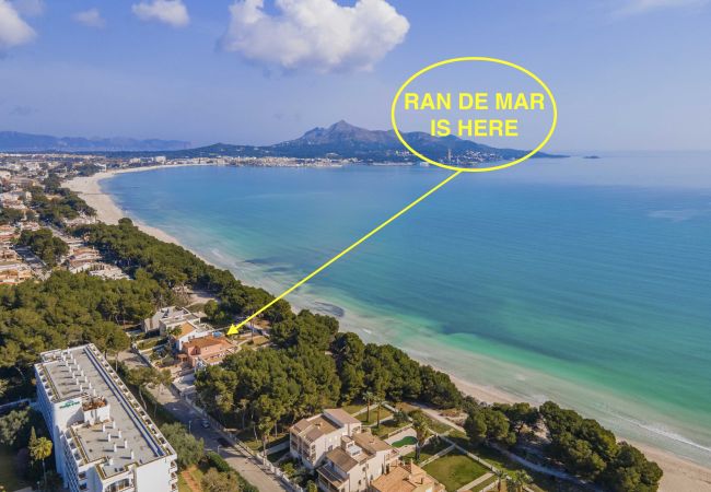 villa à Alcúdia - Villa RAN DE MAR Première ligne maritime pour 8 personnes WiFi et AC
