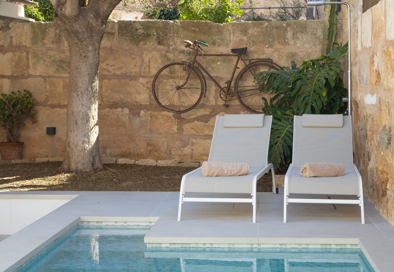 maison de village, Muro, Majorque, piscine, terrasse